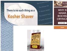 Tablet Screenshot of koshershaver.info